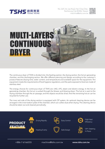 MULTI-LAYERS CONTINUOUS DRYER