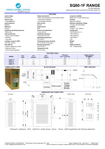 SQ60-1F RANGE