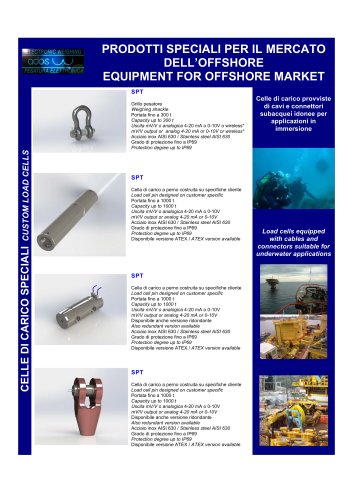 EQUIMENT FOR OFFSHORE MARKET