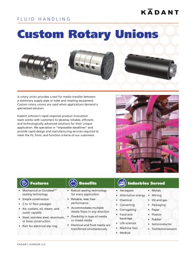 Custom Rotary Unions Brochures