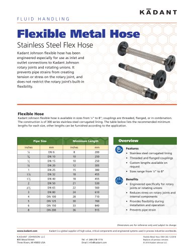 FLEXIBLE METAL HOSE