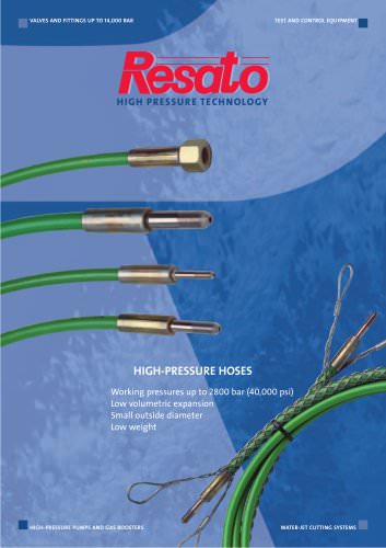 High pressure hoses