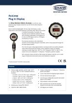 AcuLoop Plug In Display Specification Sheet