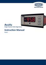 AcuVu Inline Hygrometer Instruction Manual