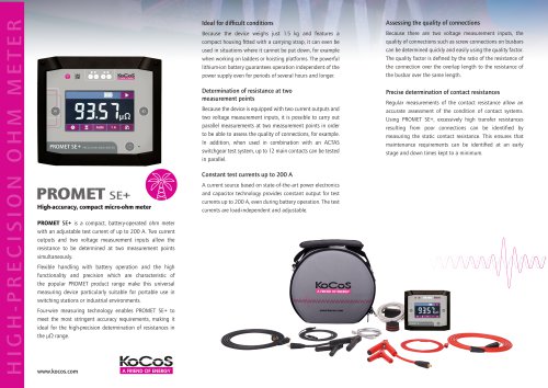 PROMET SE+ Infosheet