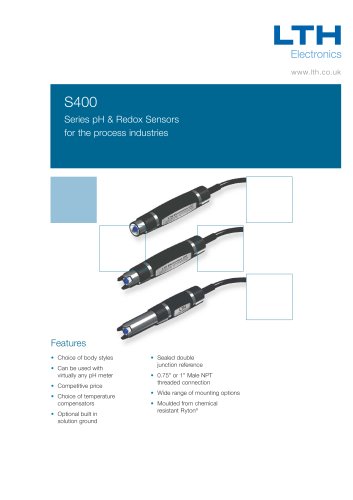 S400    pH / Redox Electrodes