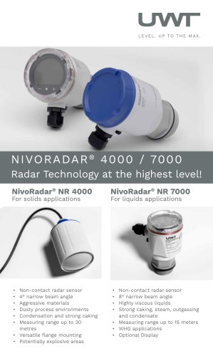 NivoRadar® NR 4000 / NR 7000/ NR 7200