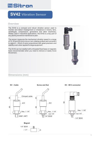 SV42 V ibration Sensor