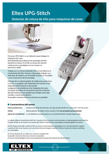 Detector de rotura de hilo para máquinas de coser