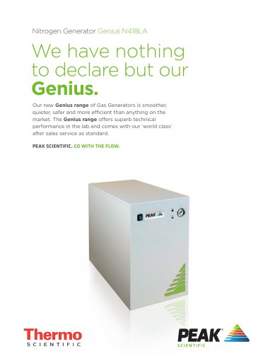 Genius N418LA  - Nitrogen gas generator