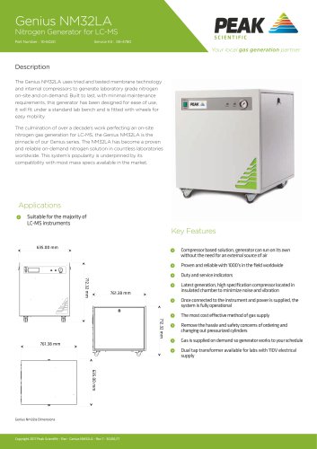 GENIUS NM32LA - NITROGEN GENERATORS