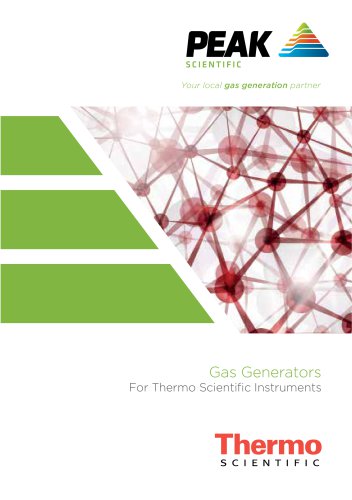 Peak gas generators for Thermo Fisher Scientific Brochure