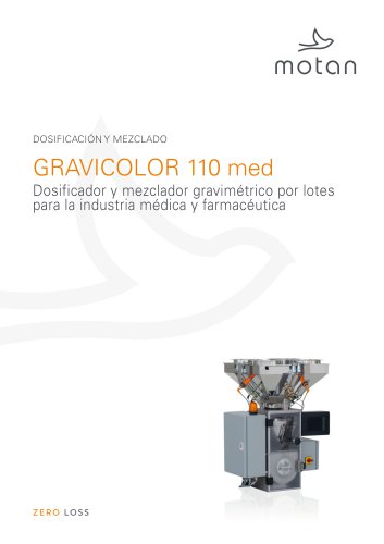 GRAVICOLOR 110 med Dosificador y mezclador gravimétrico por lotes para la industria médica y farmacéutica