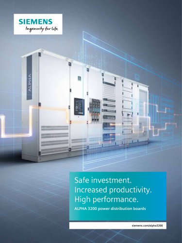 Safe investment.  Increased productivity.  High performance.  ALPHA 3200 power distribution boards