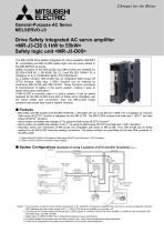 MR-J3-B Safety Integrated AC Servo Amplifier Brochure