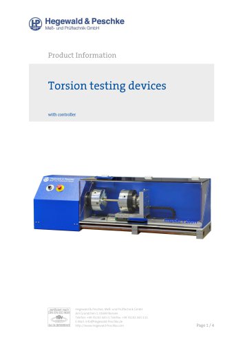 Torsion testing devices