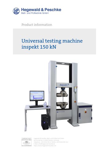 Universal testing machine inspekt 150 kN