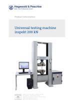 Universal testing machine inspekt 200 kN