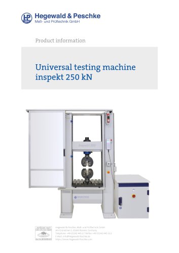 Universal testing machine inspekt 250 kN