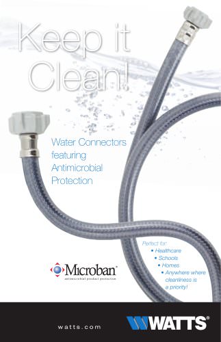 Water Connectors Featuring Antimicrobial Protection