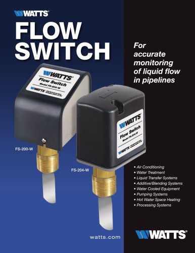 Watts Flow Switch