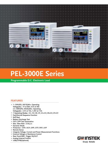 The PEL-3000E brochure