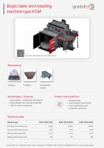 Bogie table shot blasting machine type KOM