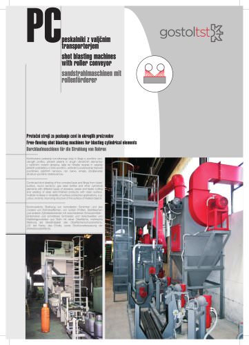 Tube / Pipe and solid bars shot blasting machine - PC