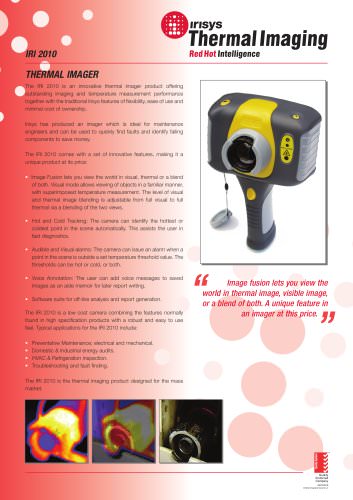 IPU 40234 - IRI 2010 (Thermal Imaging Camera) Data Sheet