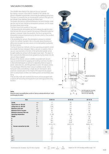 VACUUM CYLINDERS