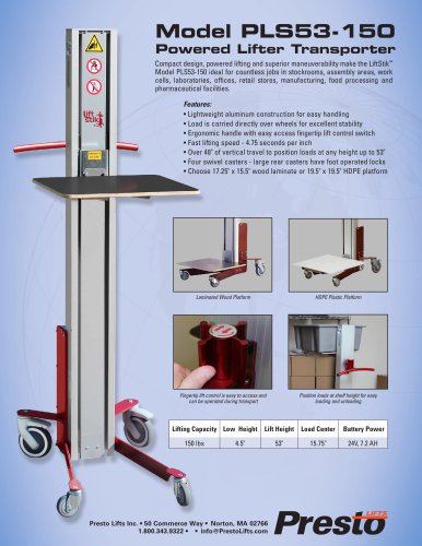 PLS-53-150 Lifter Transporter