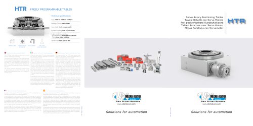 HTR Mesas rotativas con servomotor