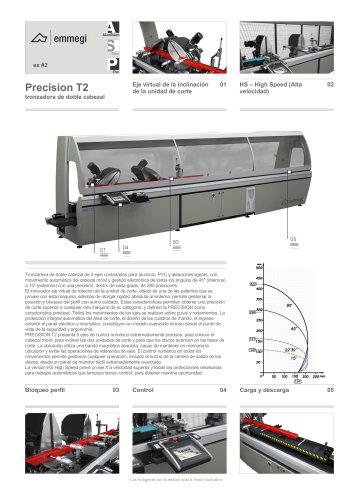 Precision T2 tronzadora de doble cabezal