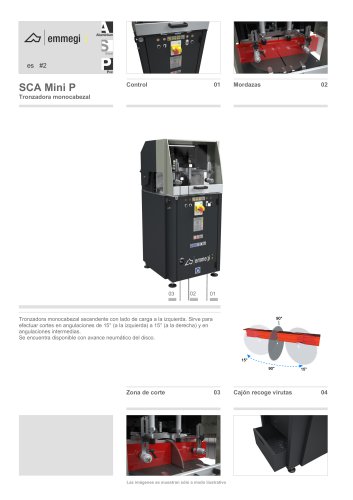 SCA Mini P Tronzadora monocabezal