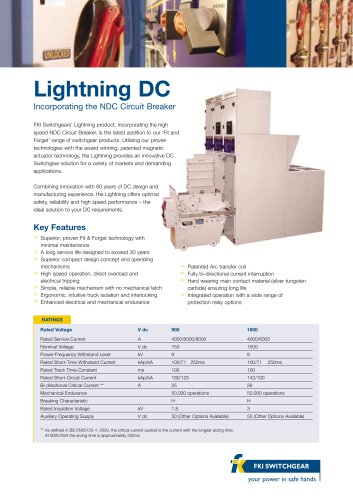 Lightning Data Sheet