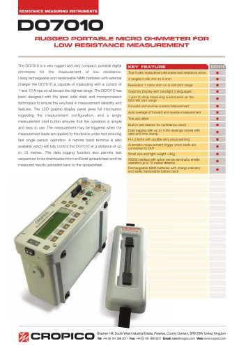 Cropico DO7010 Datasheet