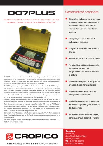 Cropico DO7Plus Características Principales