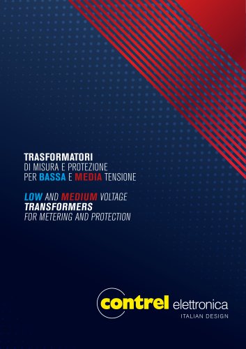 LOW AND MEDIUM VOLTAGE TRANSFORMERS FOR METERING AND PROTECTION