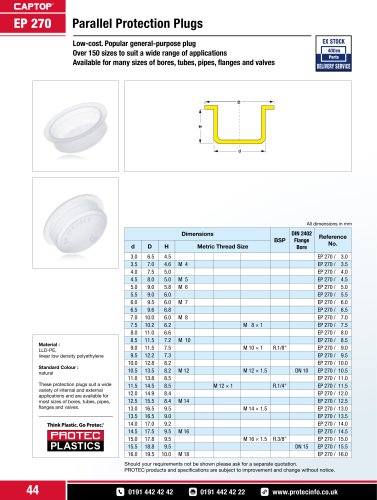 Captop EP 270 Parallel protection plugs