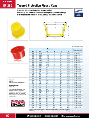 Captop EP 280 Tapered protection plugs / caps
