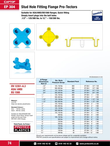 Captop EP 304 Stud hole fitting flange pro-tectors