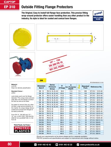 Captop EP 310 Outside fitting flange protectors