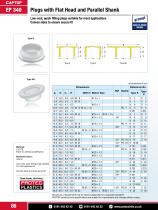 Captop EP 340 Plugs with flat head and parallel shank