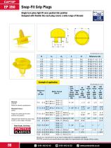 Captop EP 350 Snap-fit grip plugs