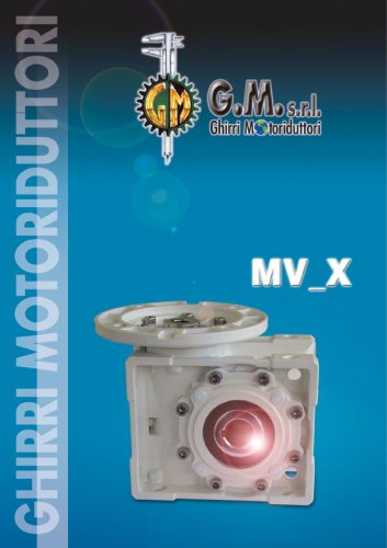 Worm Gearboxes Serie MV_X