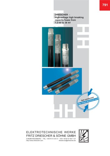  High-voltage high-breaking-capacity fuse links