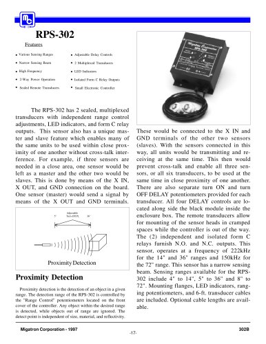 RPS-302 Controller With Remote Sensing Head