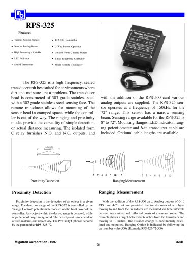 RPS-325 Controller With Remote Sensing Heads