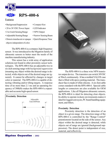 RPS-400-6 Close Range Sensor