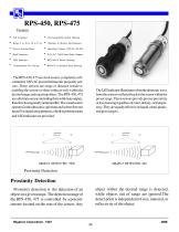 RPS-450, RPS-475 Ultrasonic Proximity Sensor